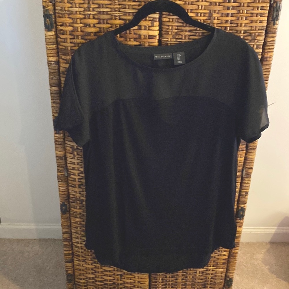 NWOT Tahari black top